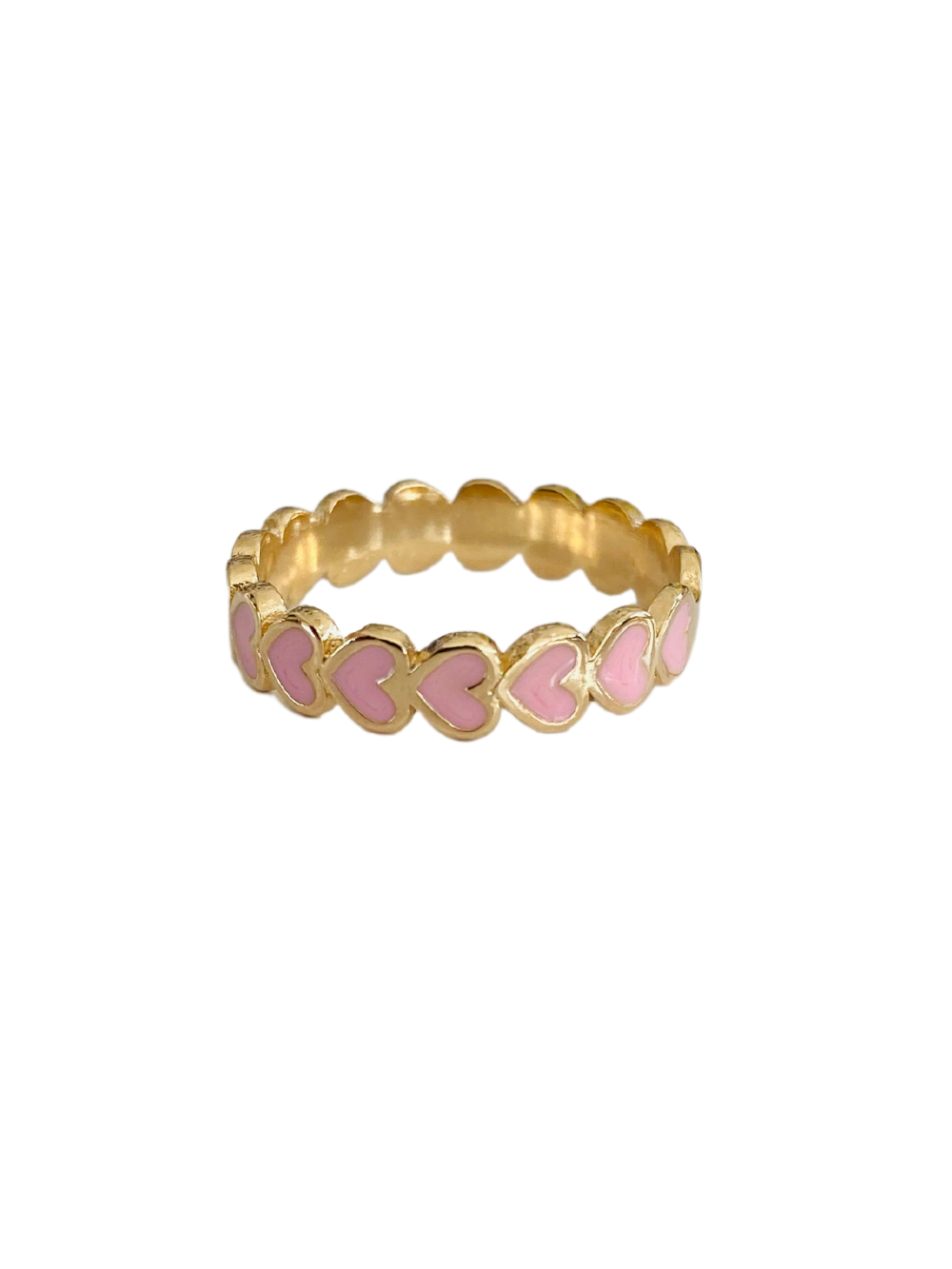 Pink Heart Gold Filled